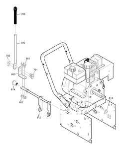 Shift Yoke Diagram and Parts List for 1695372-6240900X43 2007 Briggs and Stratton Snow Blower